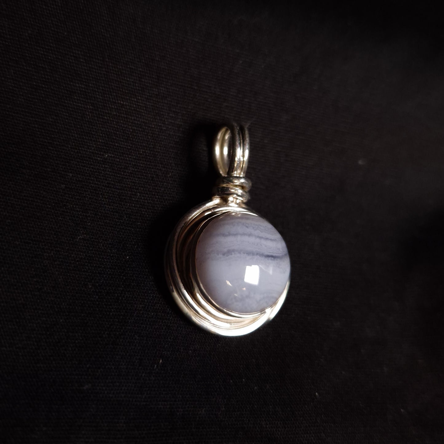 Blue Lace Agate Pendants