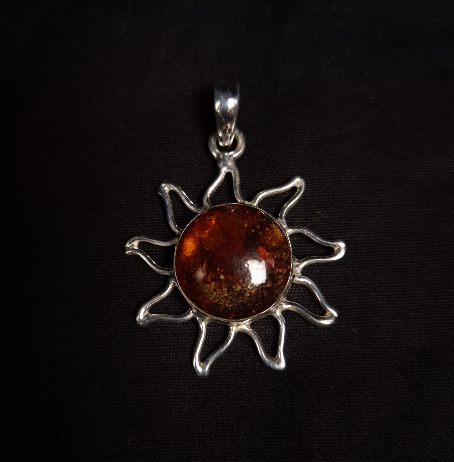 Amber Sun Pendants