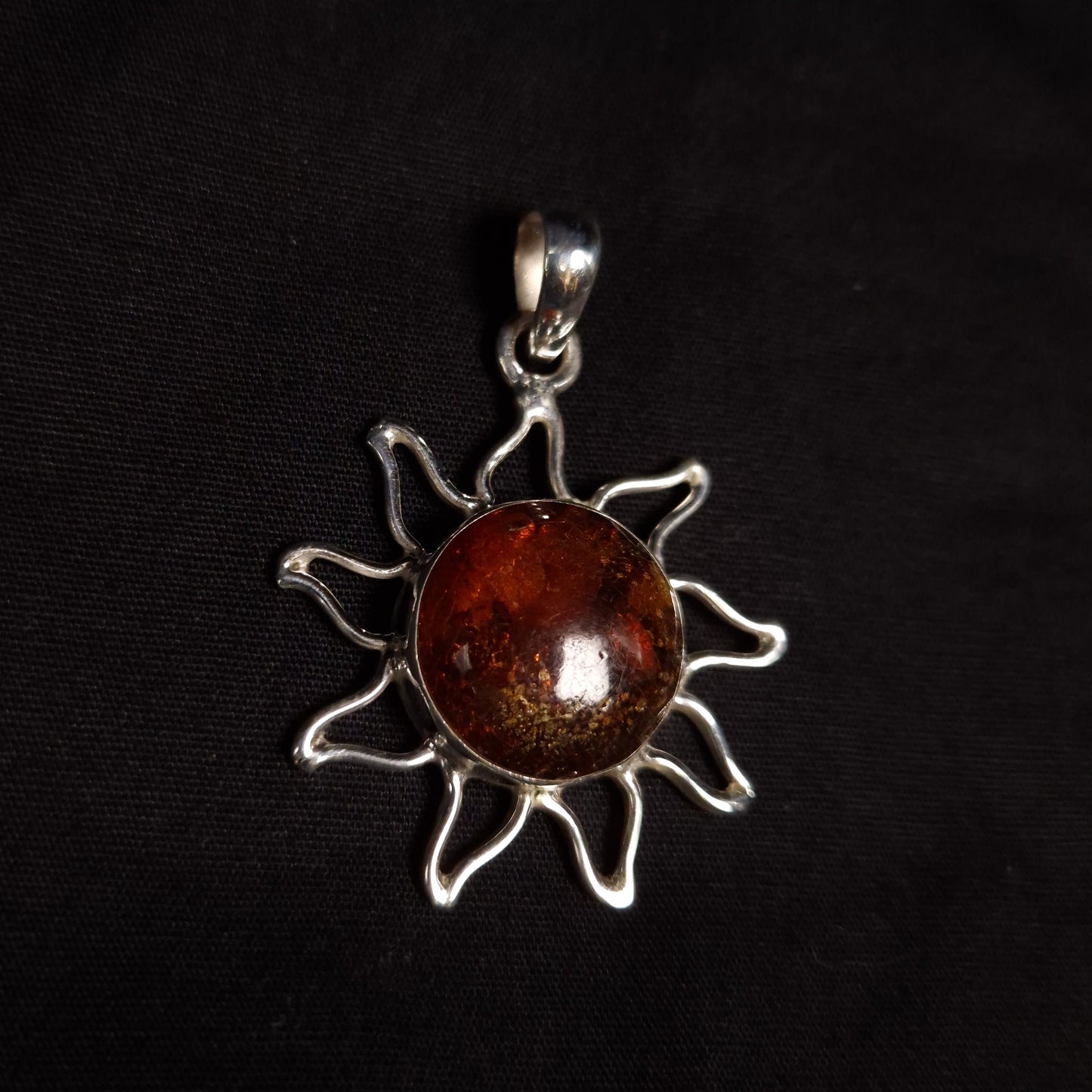 Amber Sun Pendants