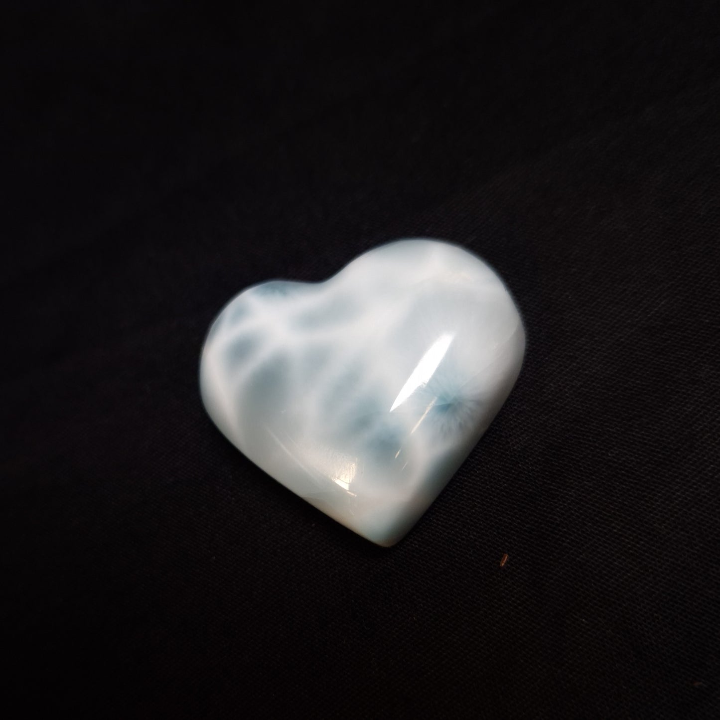 Larimar Heart Cabochon