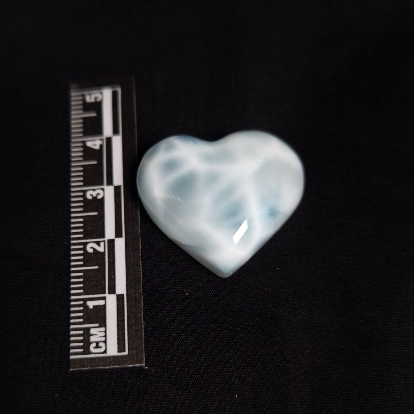 Larimar Heart Cabochon