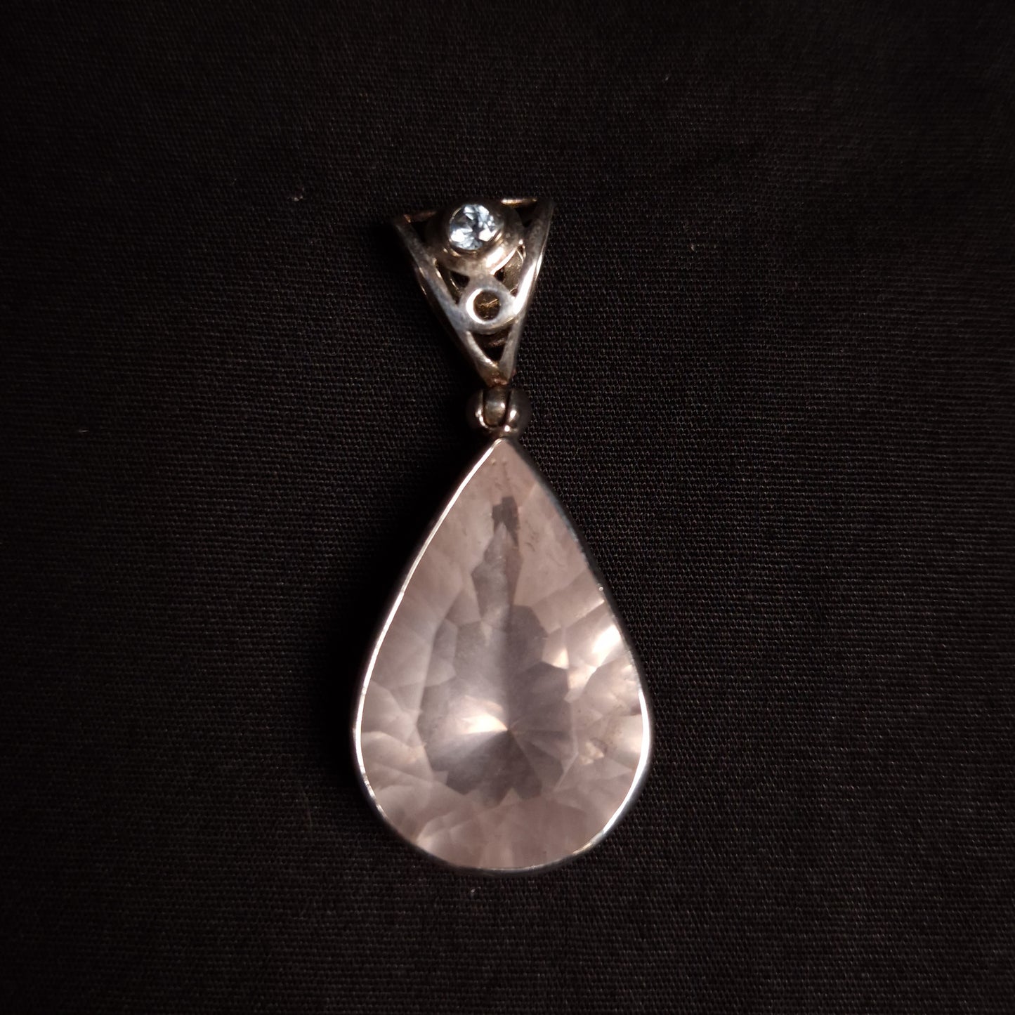 Rose Quartz & Blue Topaz Pendant