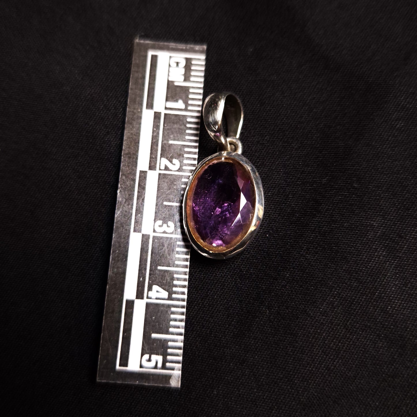 Faceted Amethyst Pendant
