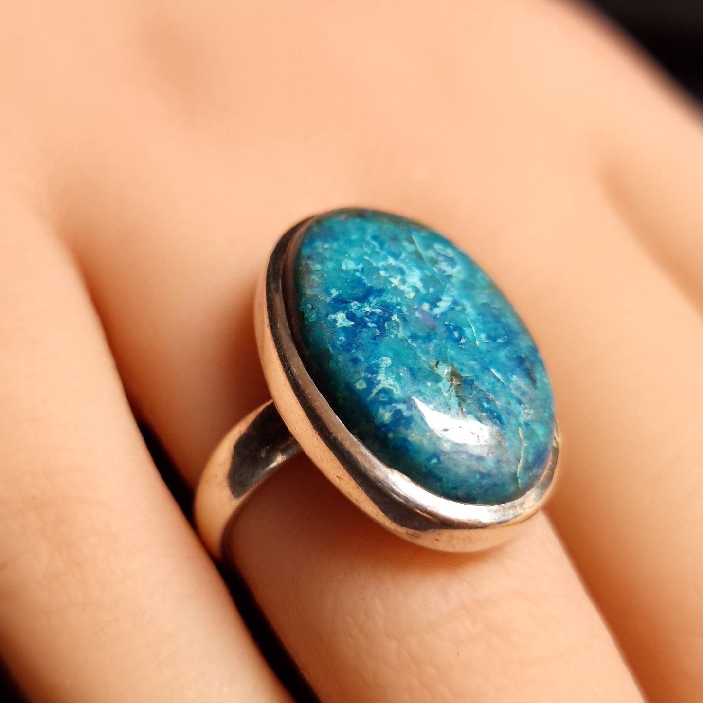 Shattuckite Ring
