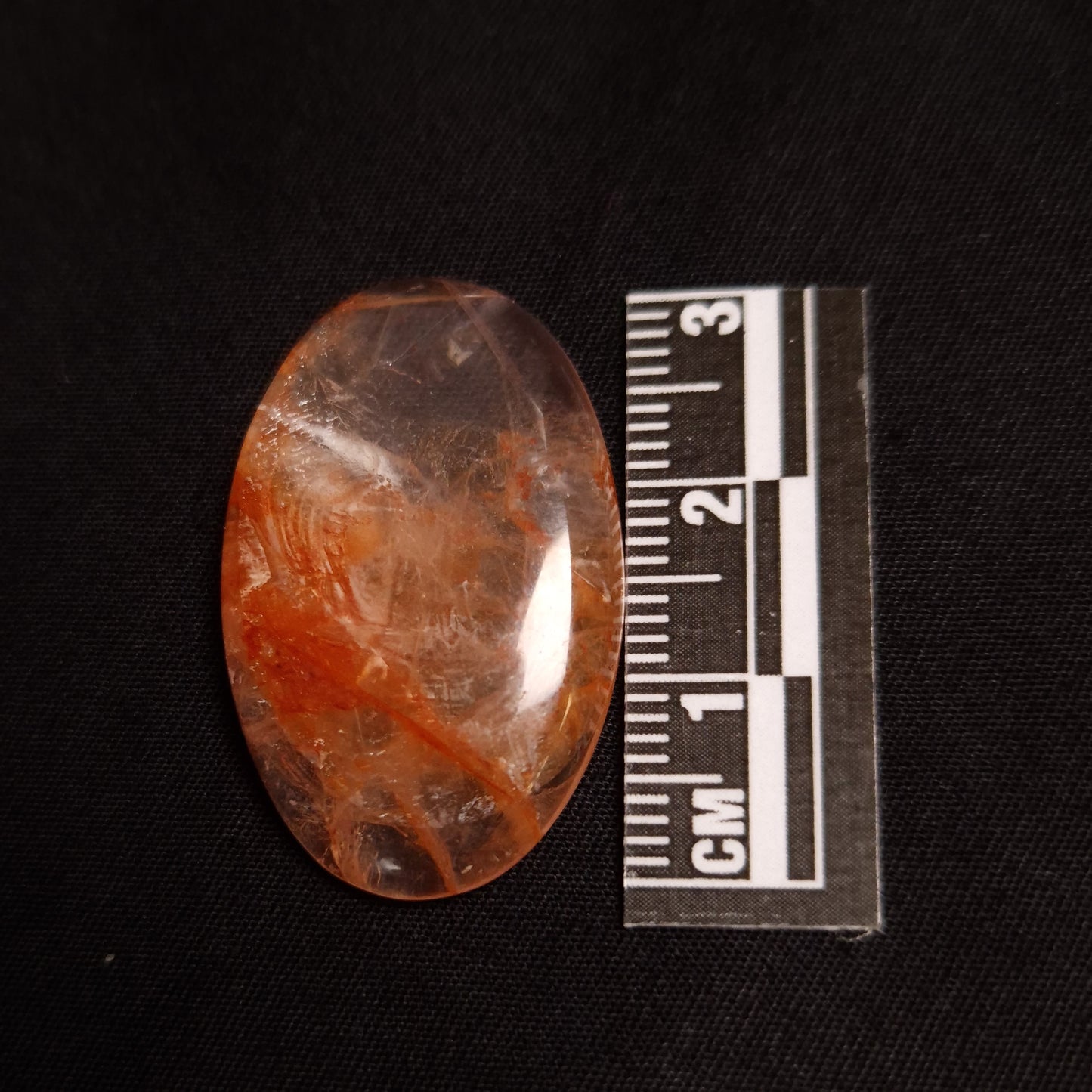 Fire Quartz Cabochon