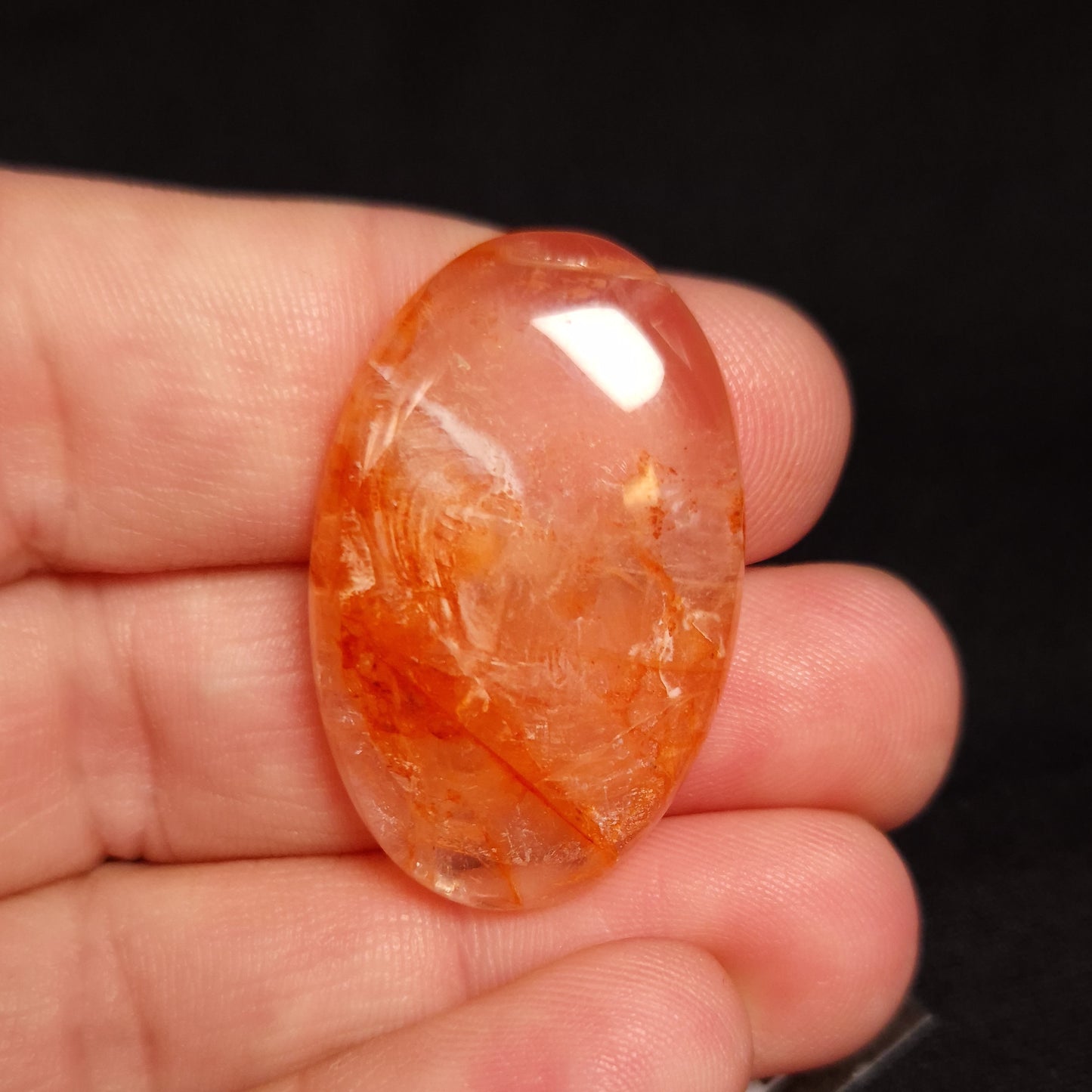 Fire Quartz Cabochon