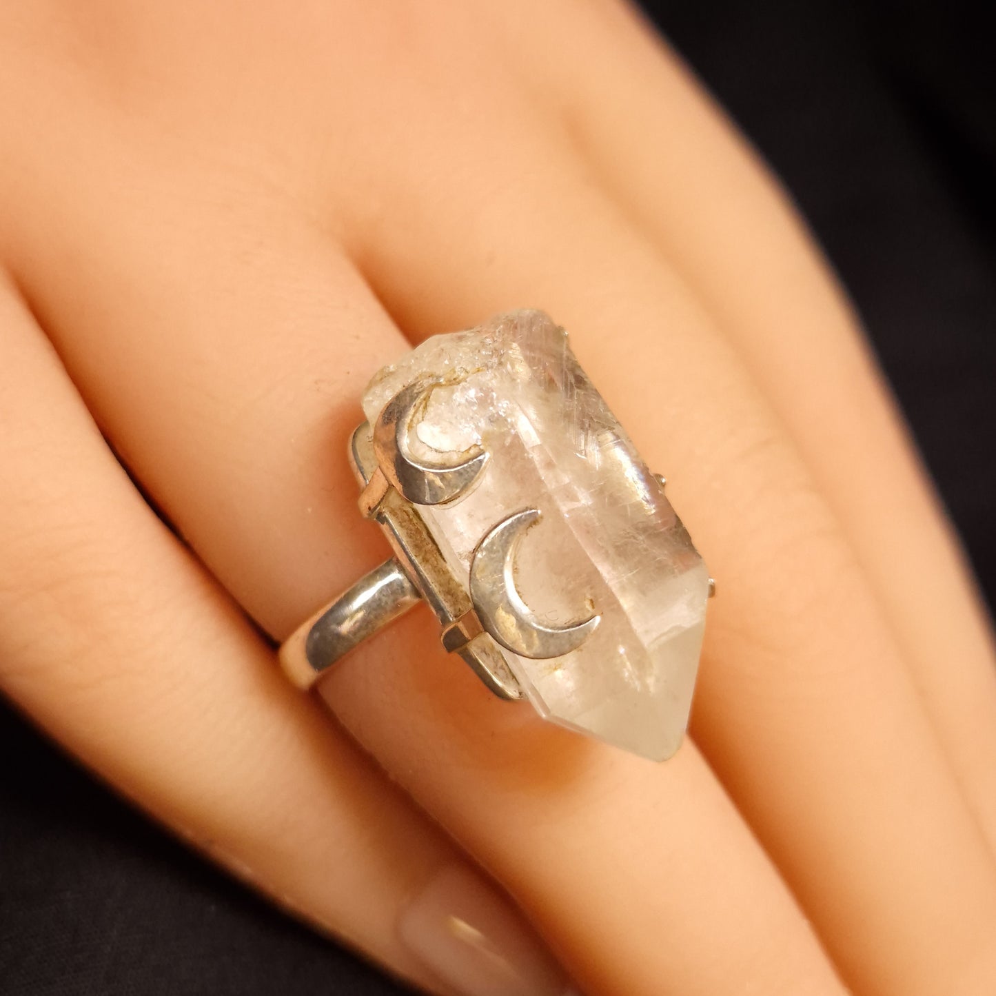Chunky Quartz Point Ring
