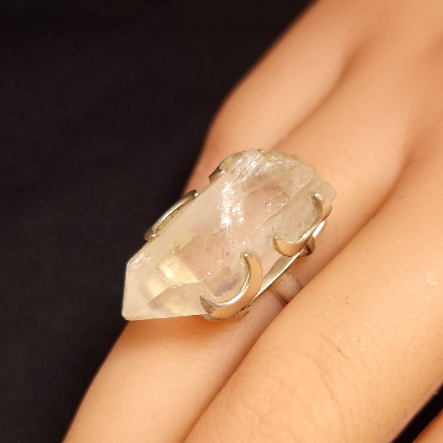 Chunky Quartz Point Ring