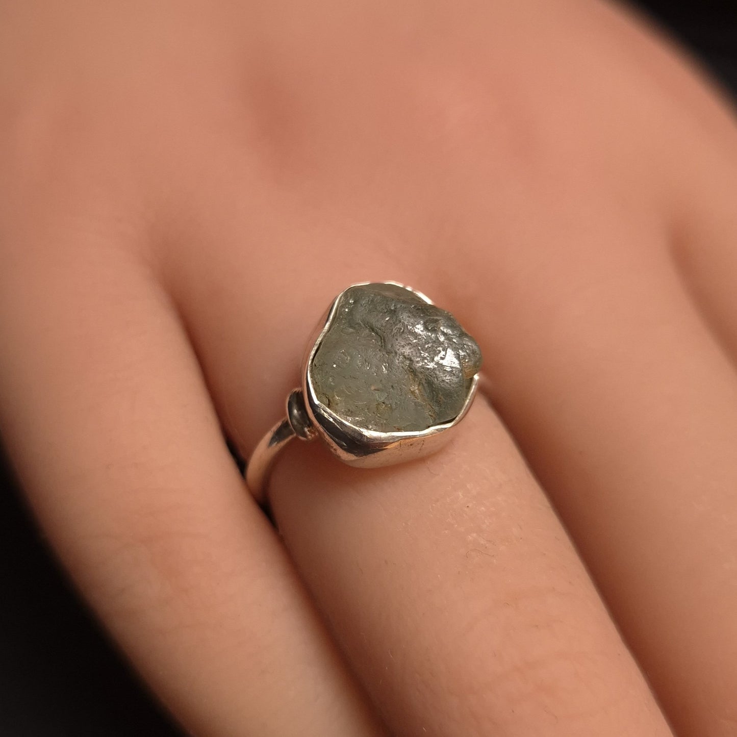 Raw Aquamarine Ring
