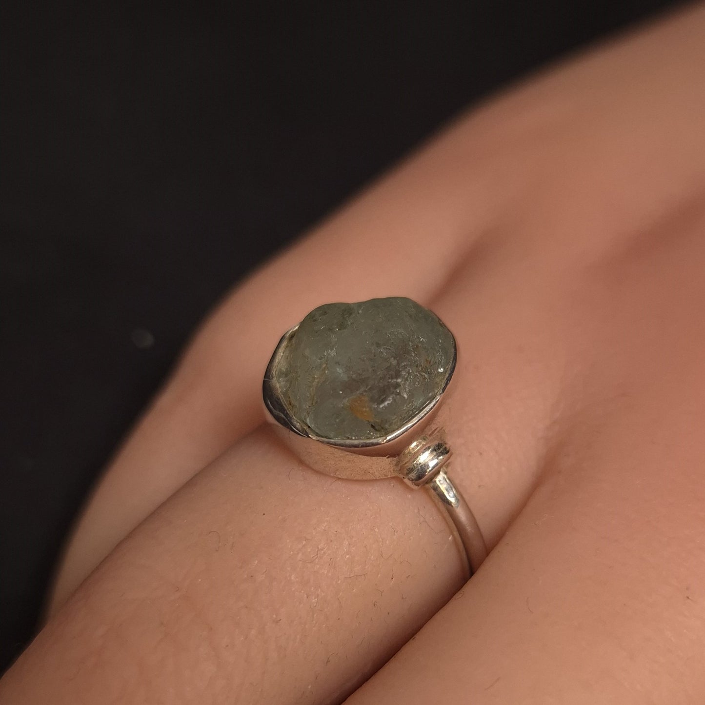 Raw Aquamarine Ring