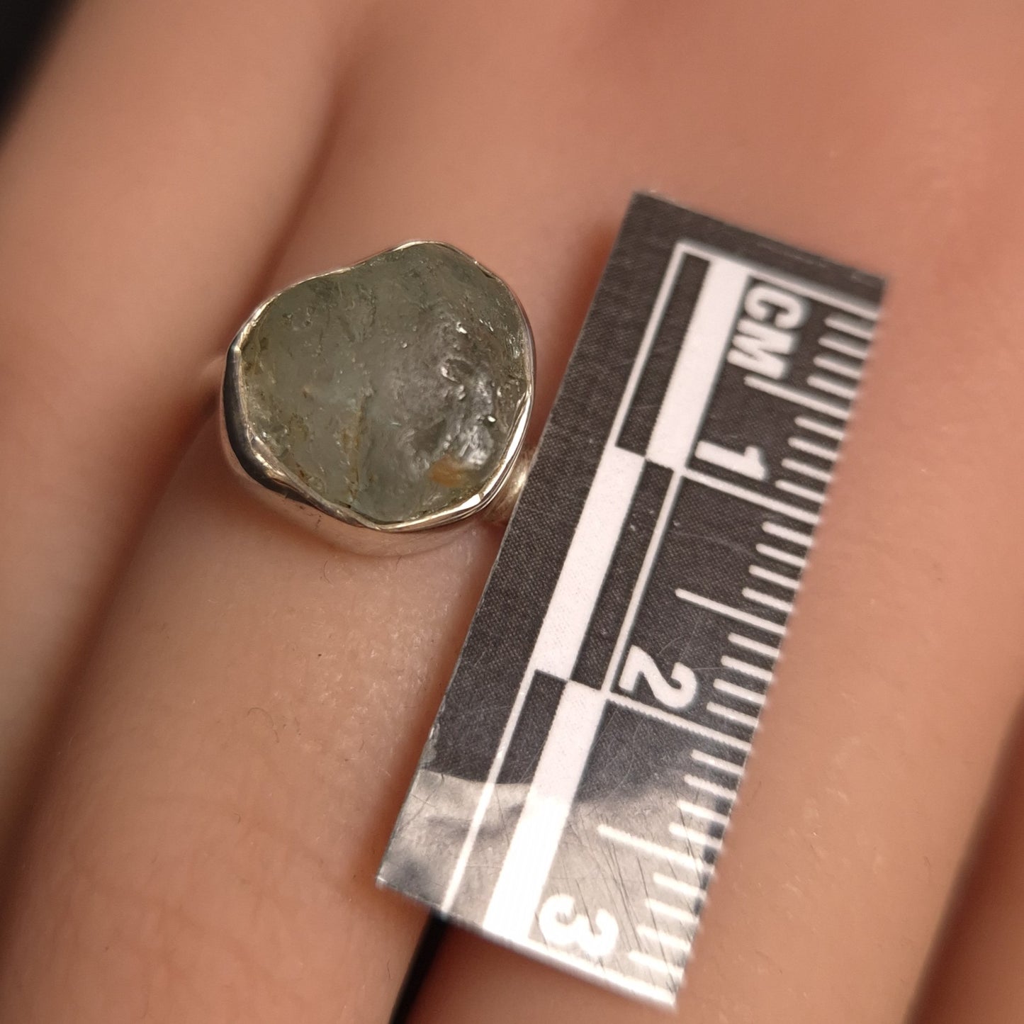 Raw Aquamarine Ring
