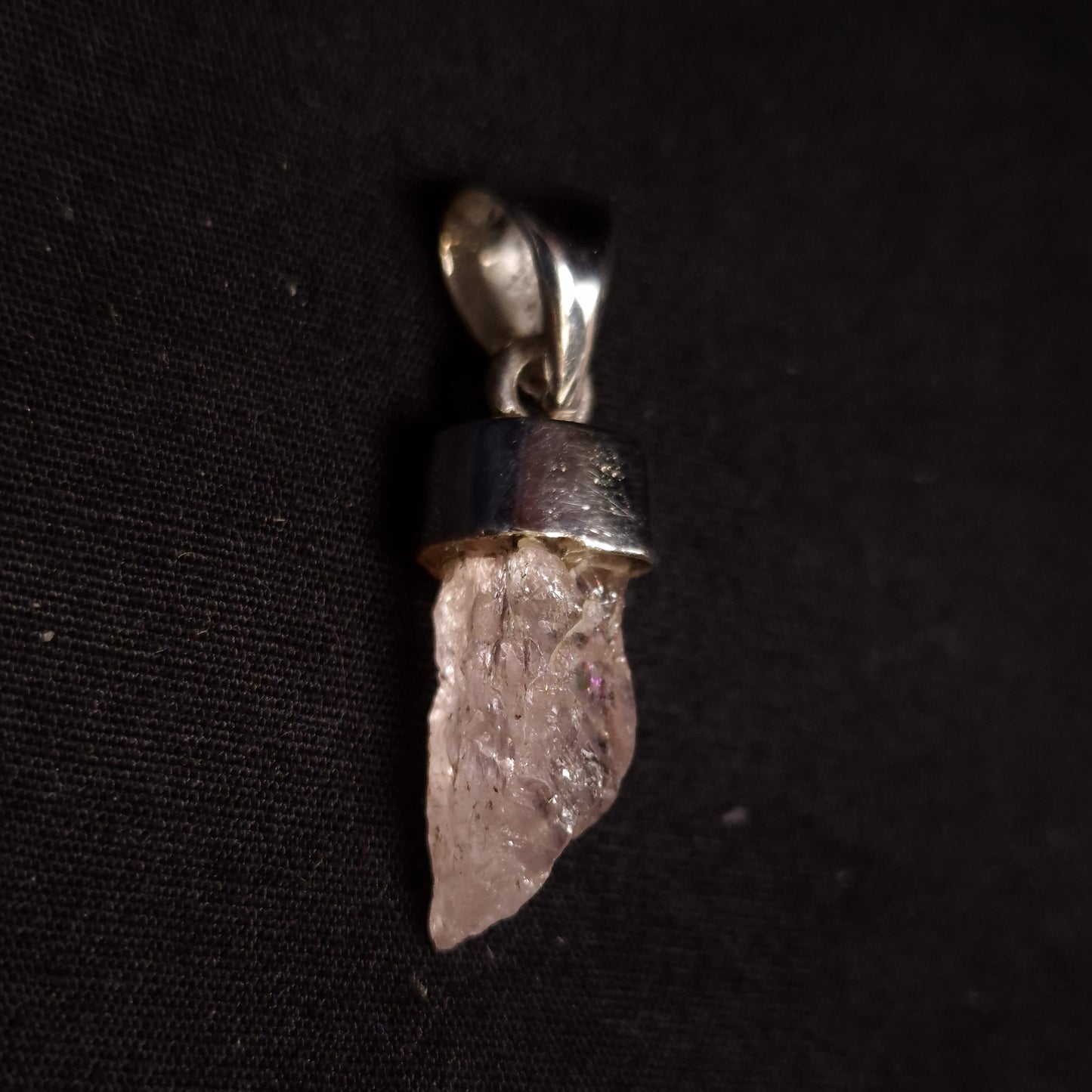 Raw Morganite Pendant