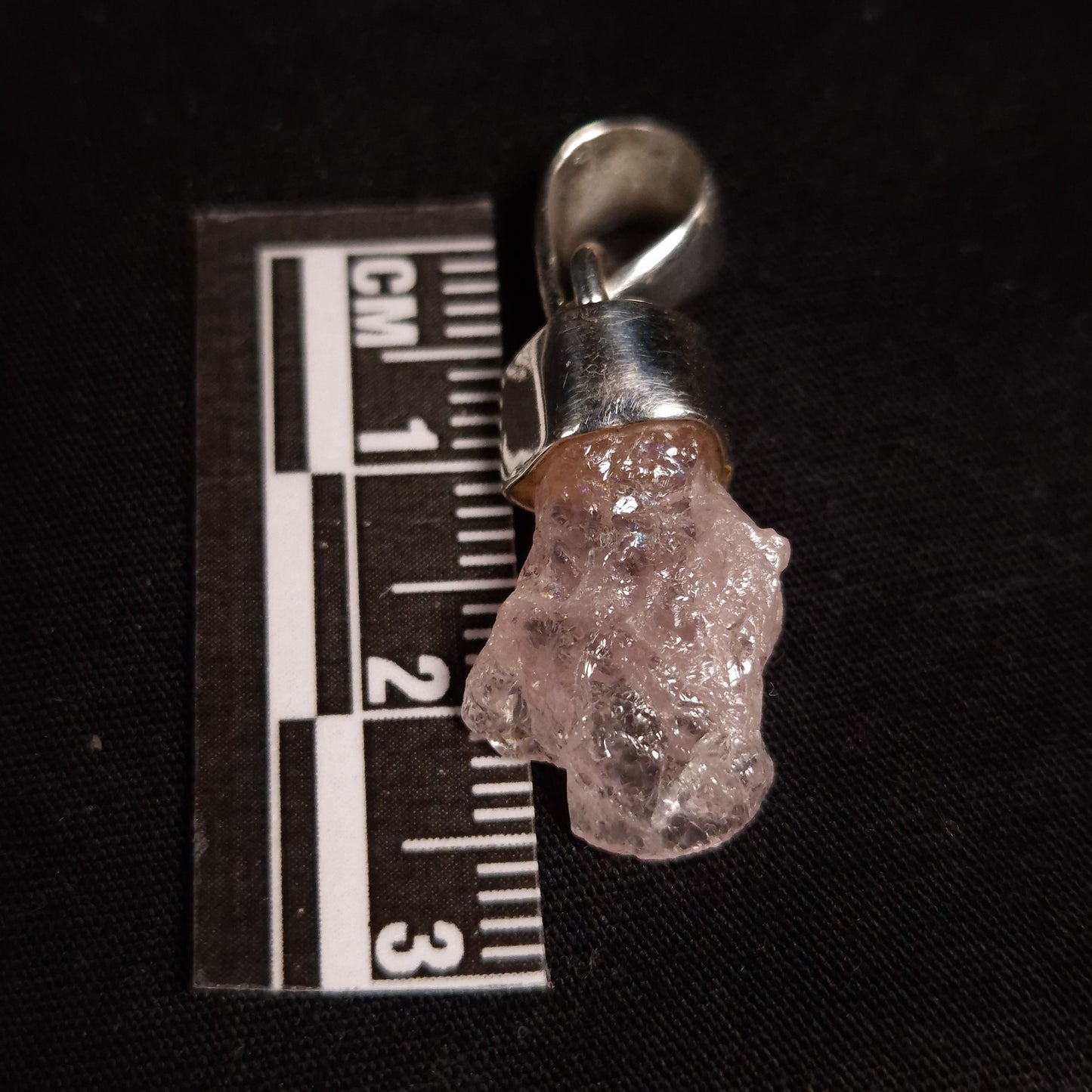 Raw Morganite Pendant
