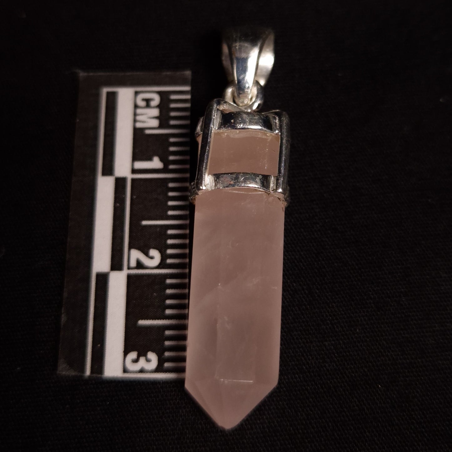 Rose Quartz Pencil Point Pendants