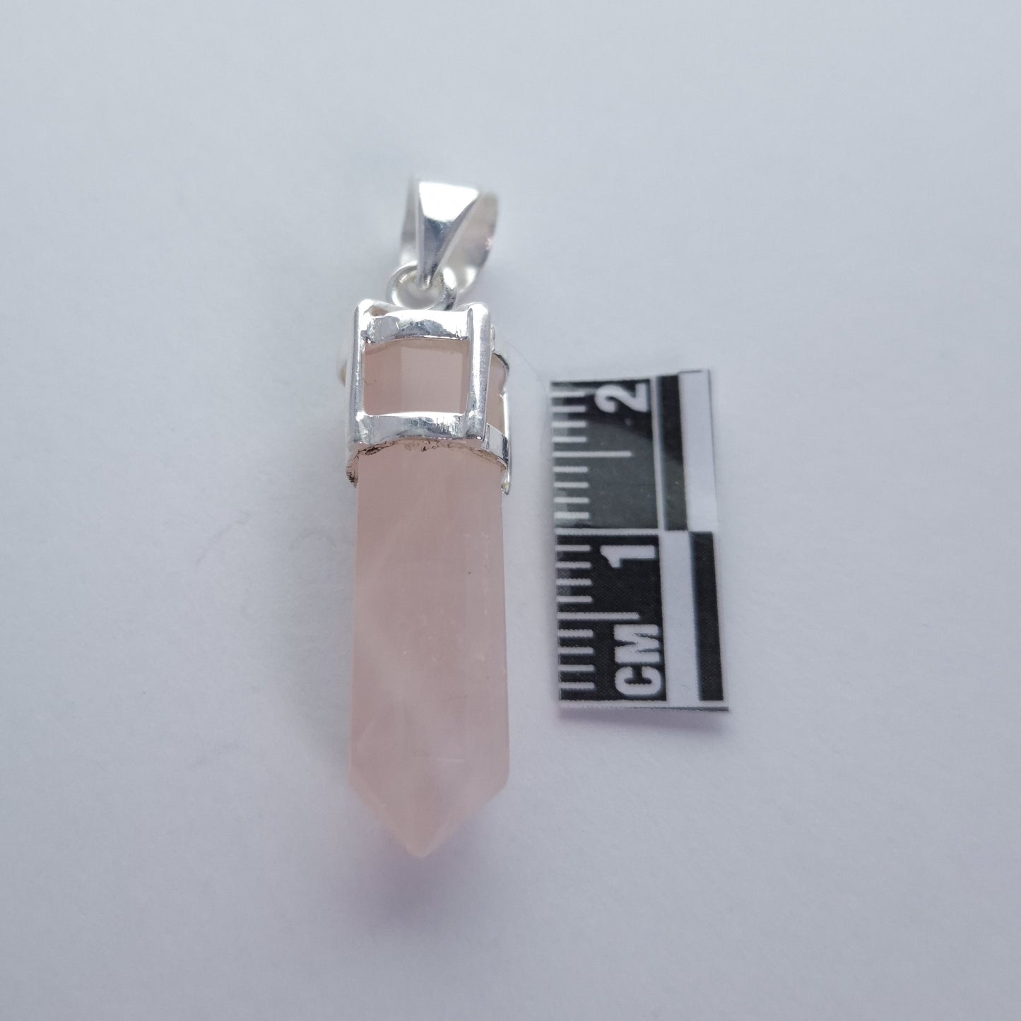 Rose Quartz Pencil Point Pendants