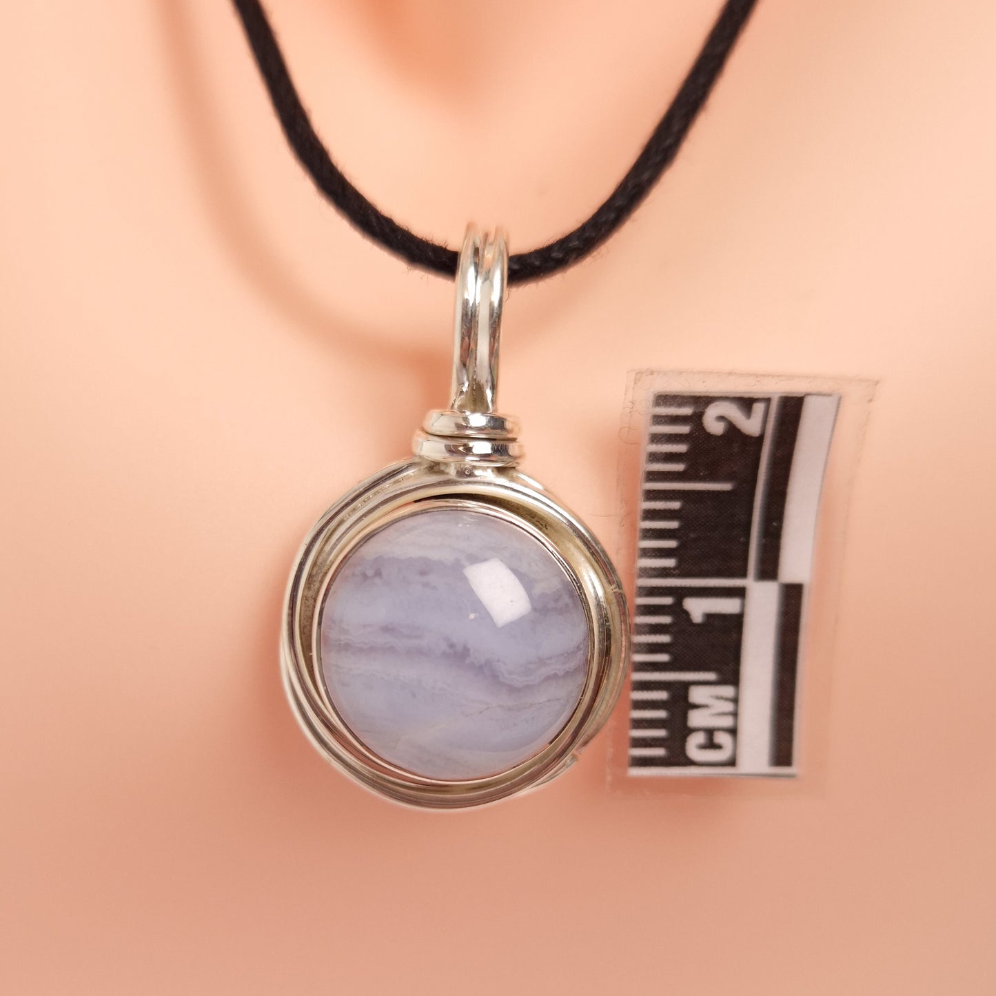 Blue Lace Agate Pendant