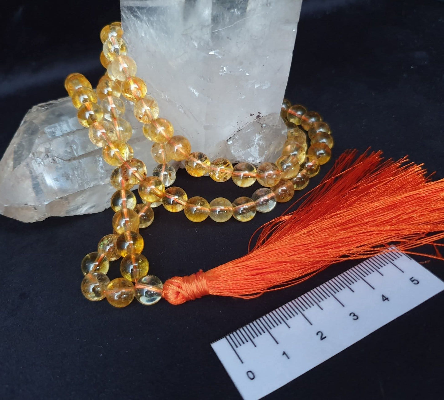 CITRINE MALA BEADS