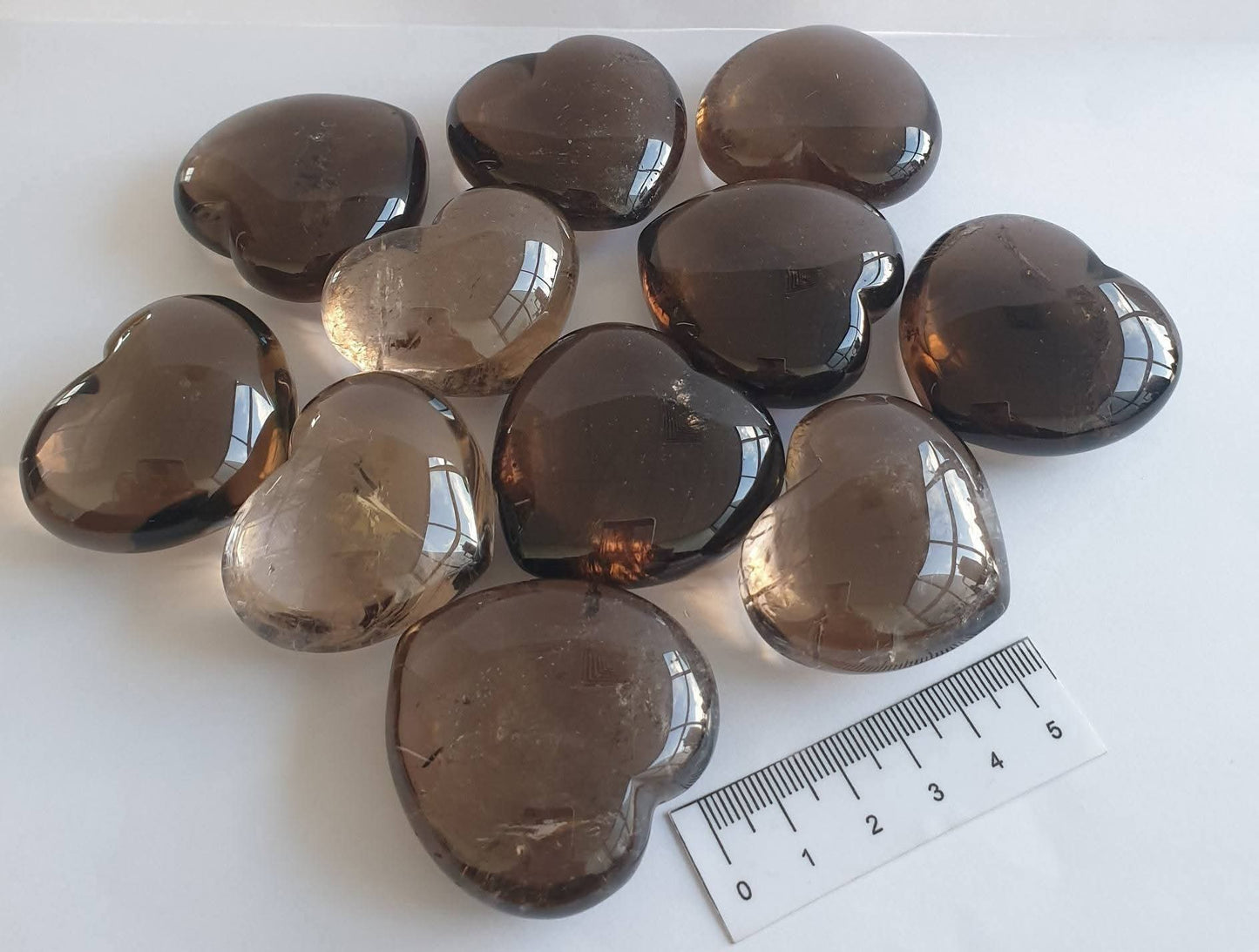 SMOKY QUARTZ HEARTS