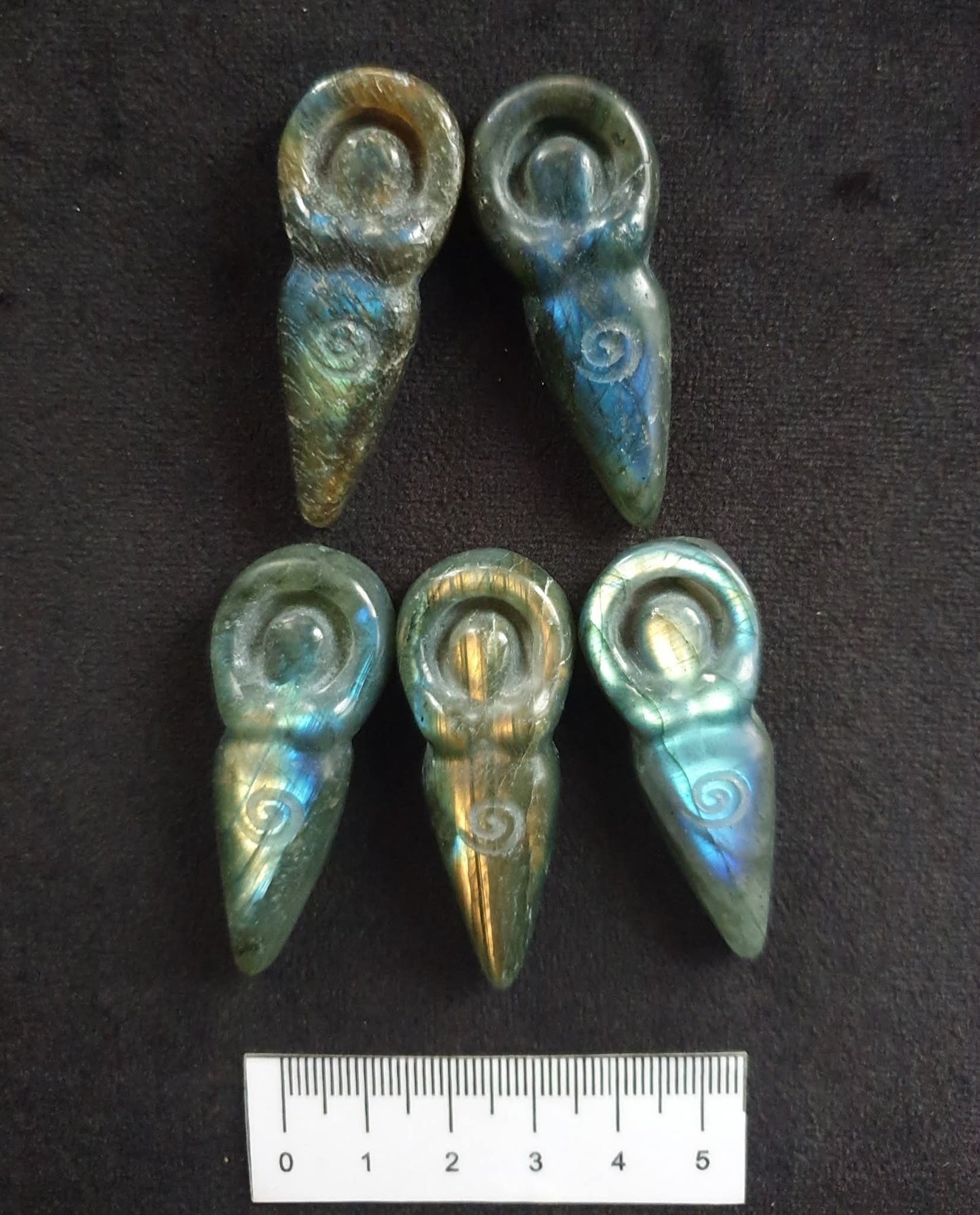 LABRADORITE GODDESS CARVING