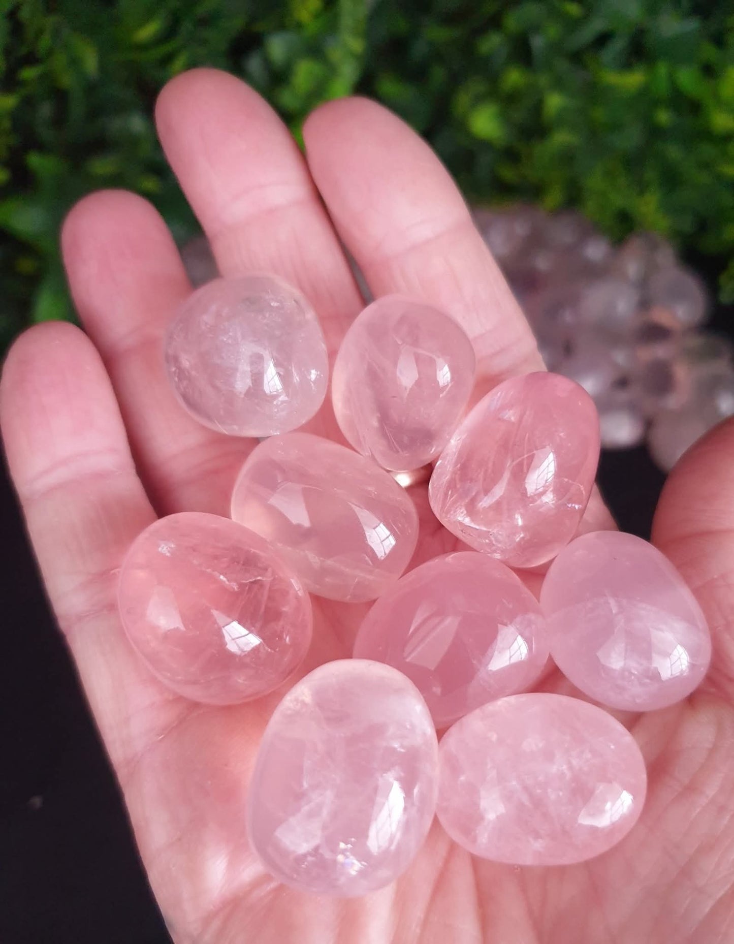 HIGH GRADE ROSE QUARTZ TUMBLES