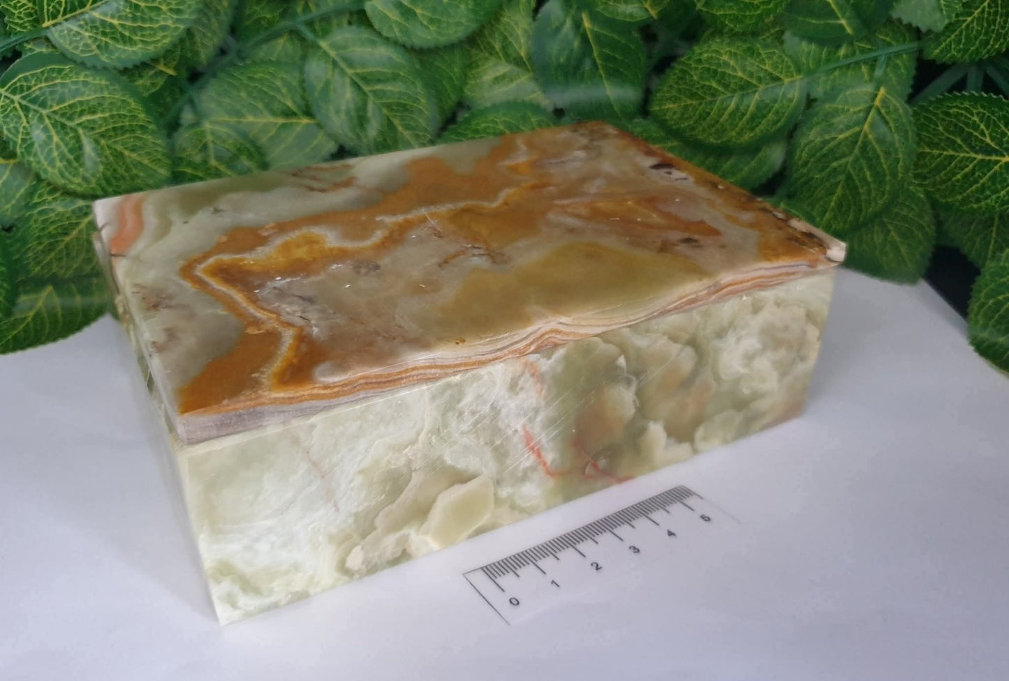 GREEN ONYX JEWELLERY BOX