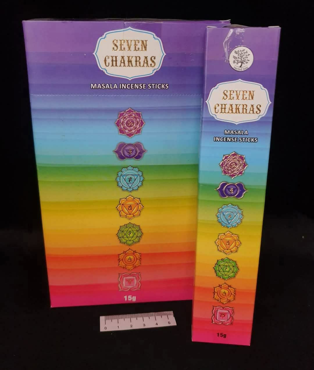 SEVEN CHAKRAS INCENSE BOX OF 12