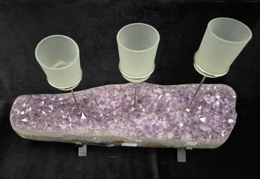 AMETHYST CANDLE HOLDER