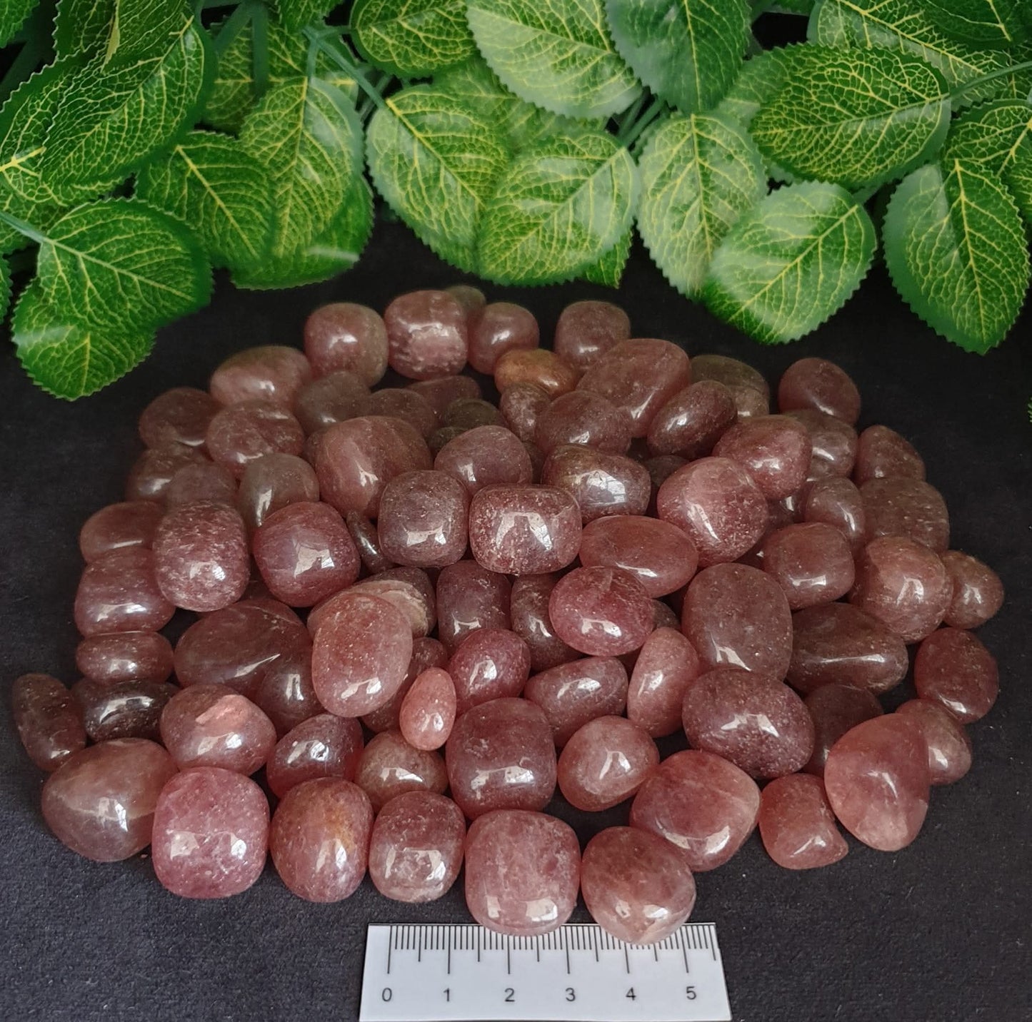 NATURAL STRAWBERRY QUARTZ TUMBLES