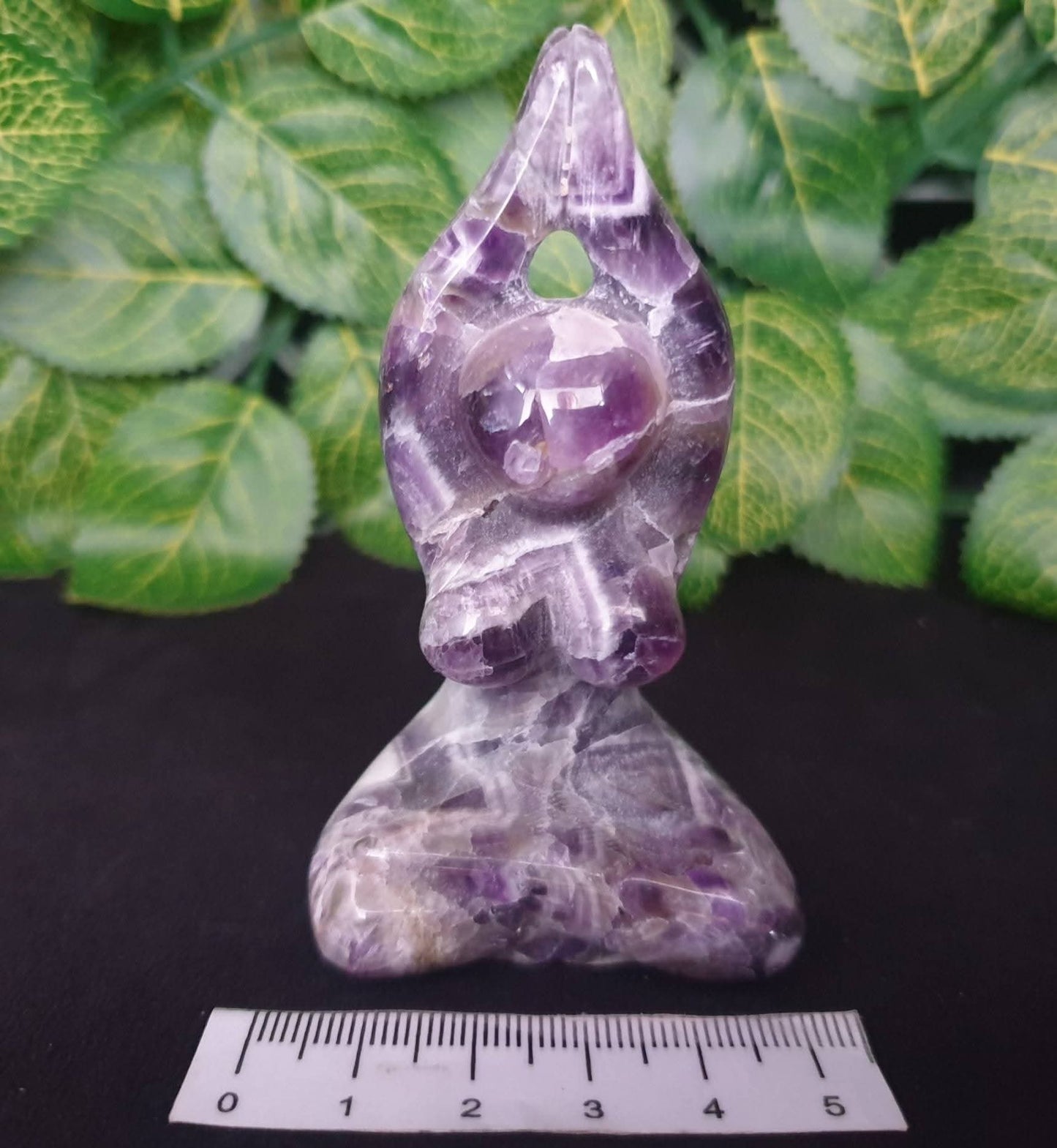 CHEVRON AMETHYST YOGA GODDESS