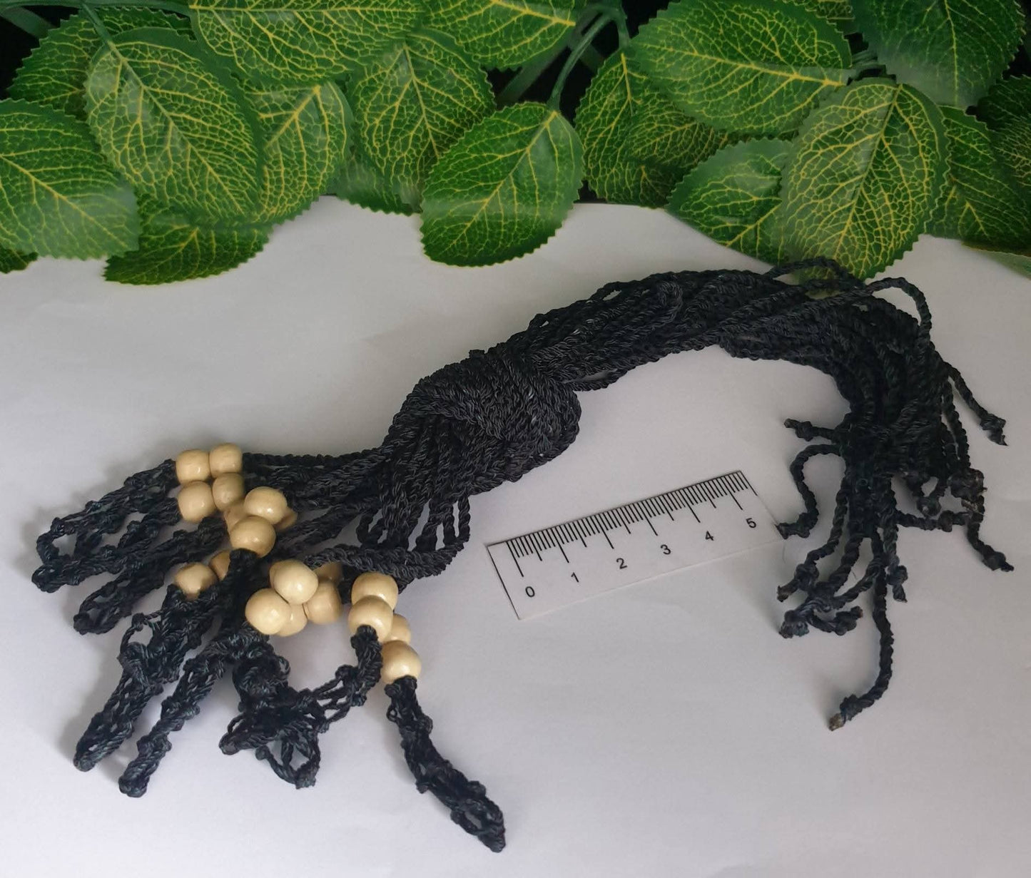 MACRAME NECKLACES- WOODEN BEADS