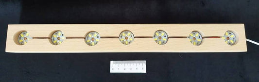 WOODEN USB 7 SLOT DISPLAY LIGHT BASE