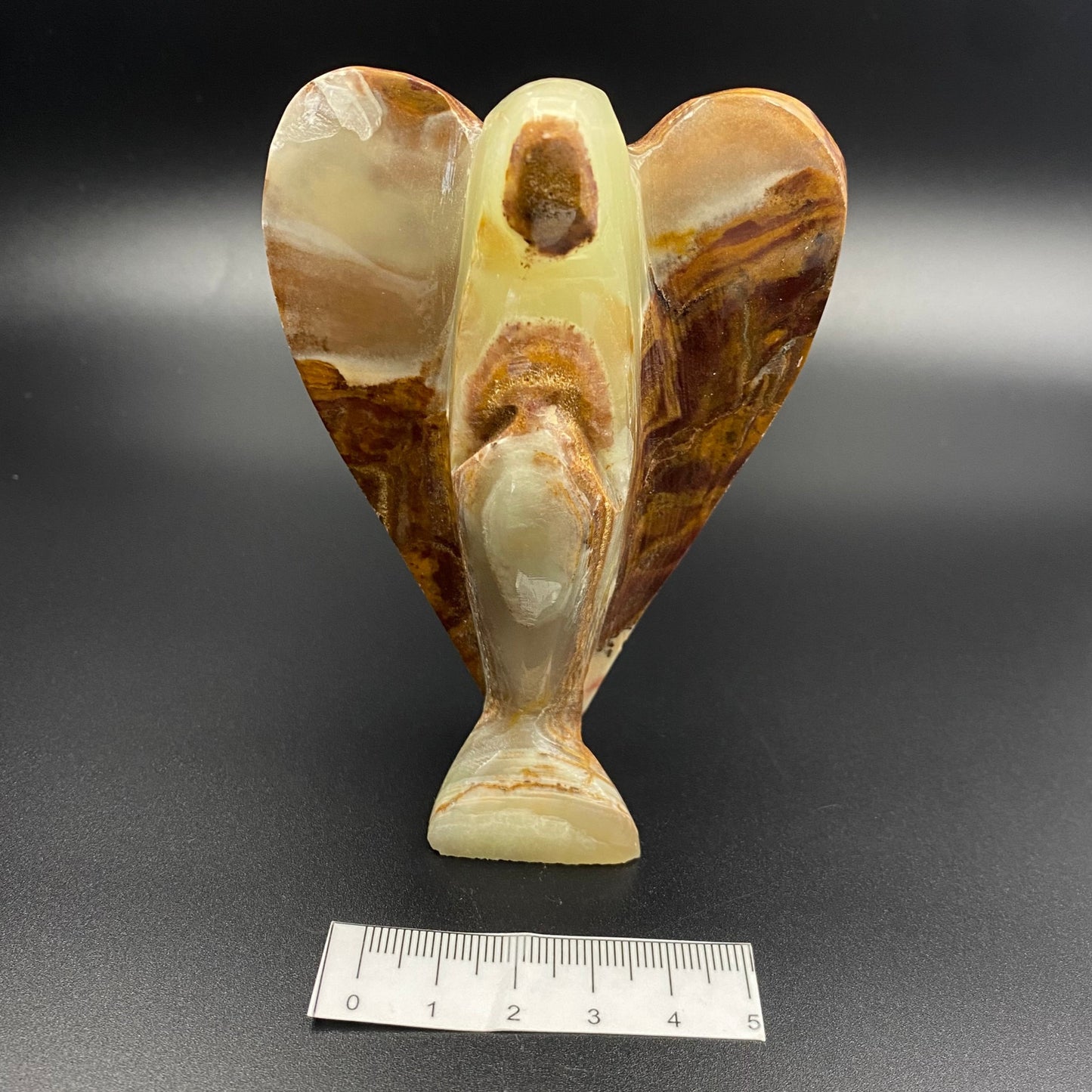 Green Onyx Carved Angel