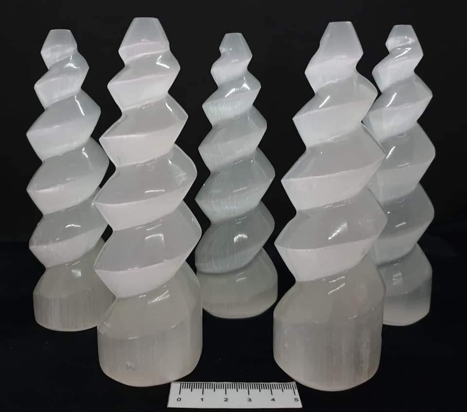 Selenite Spirals - 15cm