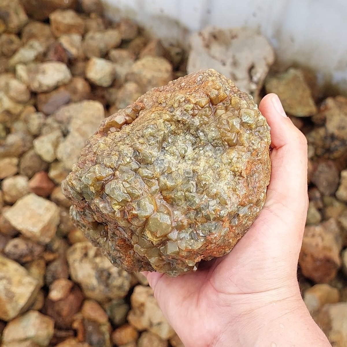 Andradite Garnet Rough Rock - 1kg