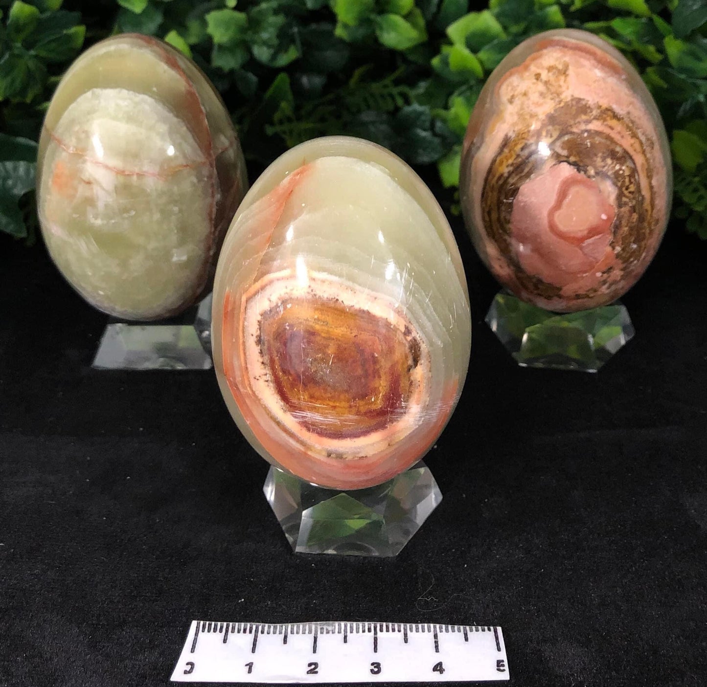GREEN ONYX EGGS 2x3INCH