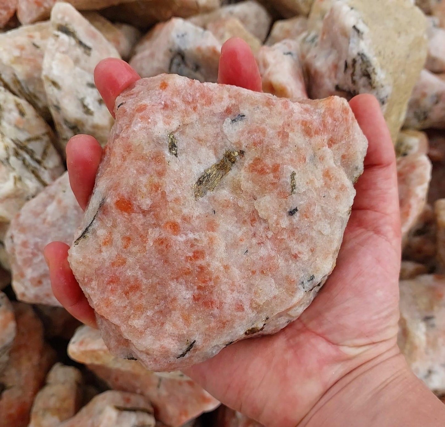 Sunstone with Mica Rough Rock - 2kg