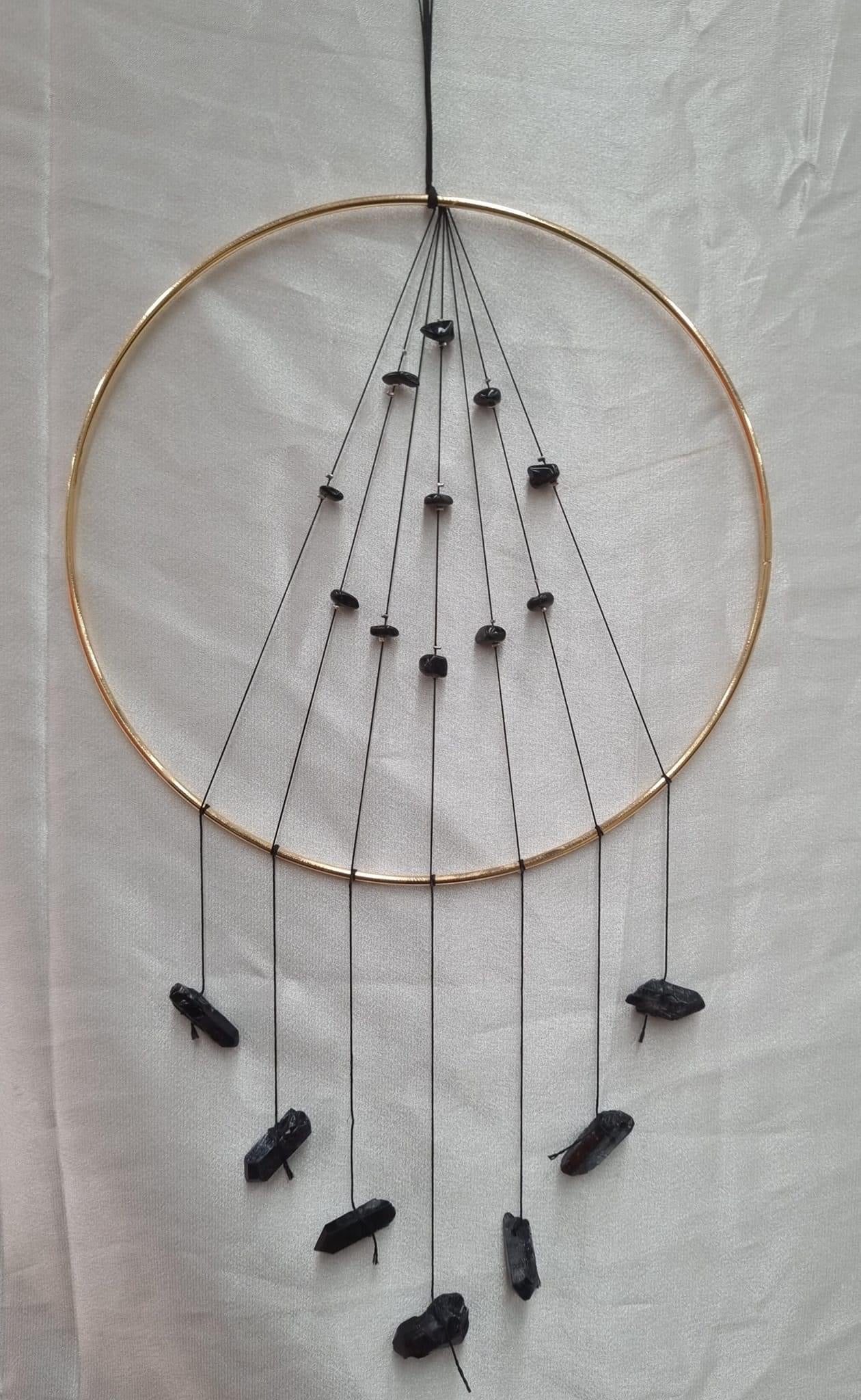 Obsidian & Smoky Quartz Sun Catcher