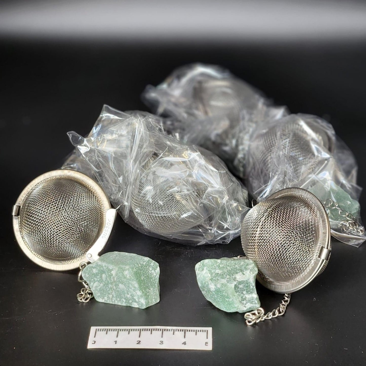 Green Aventurine Tea Strainer