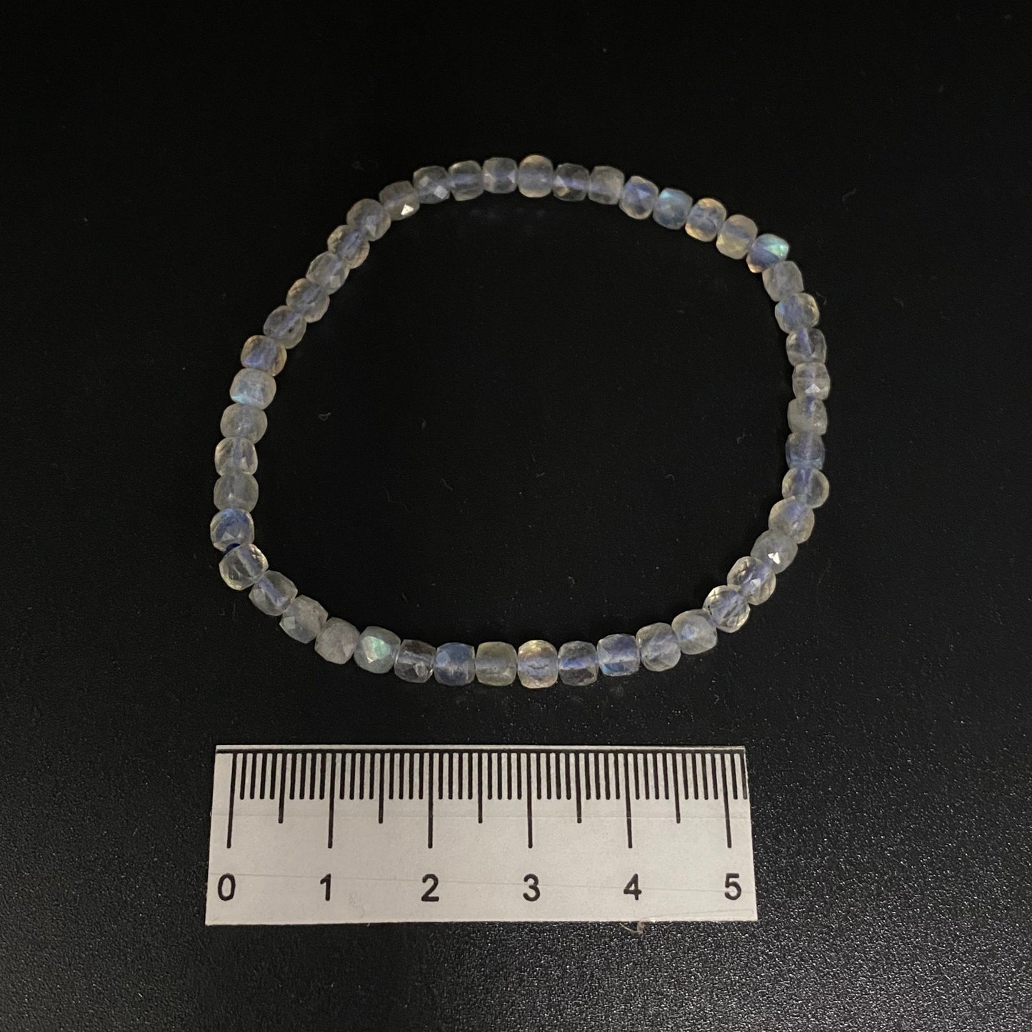 Faceted Labradorite Bracelet 4mm