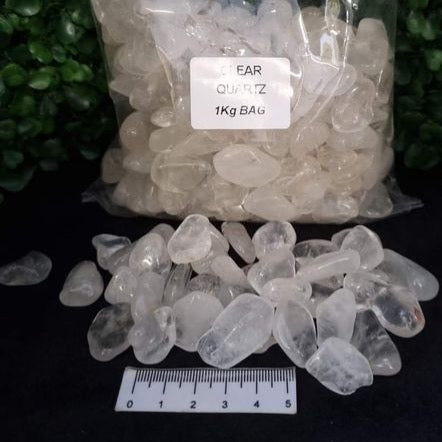 Clear Quartz Tumbles