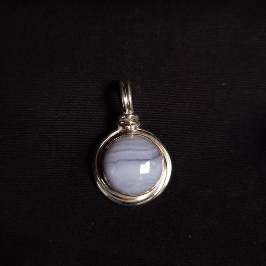 Blue Lace Agate Pendants