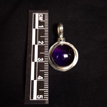 Round Amethyst Pendants