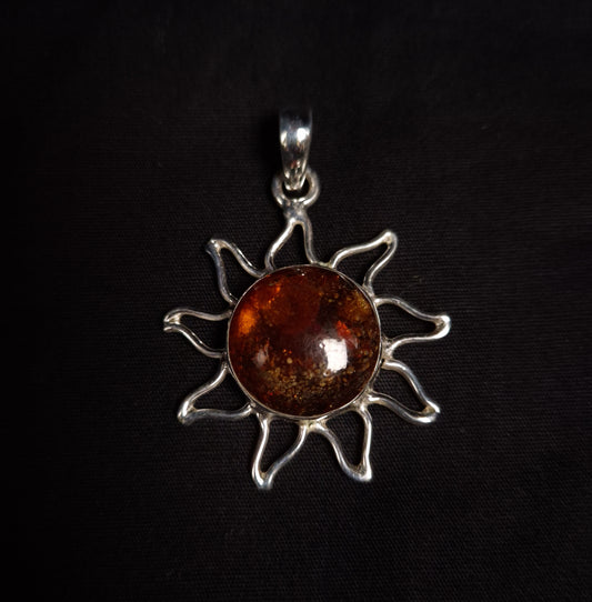 Amber Sun Pendants