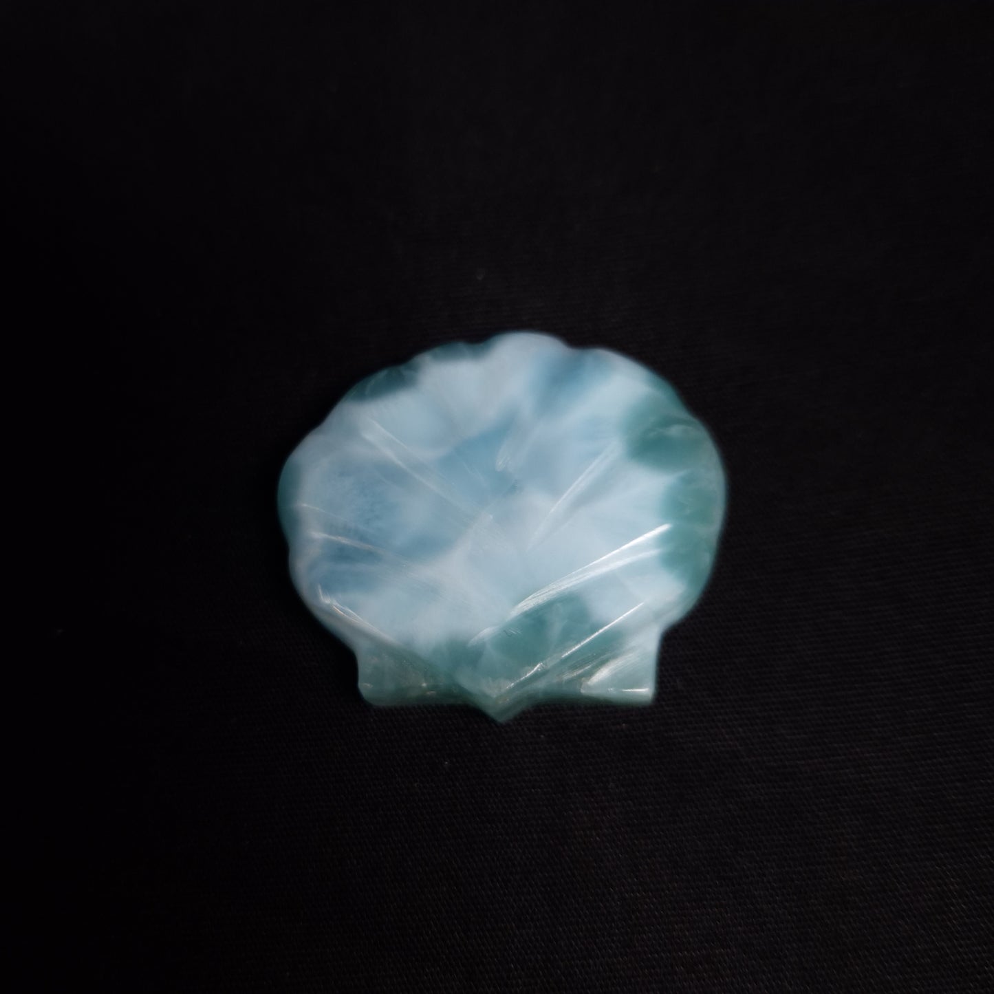Larimar Shell Cabochon