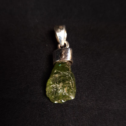 Raw Peridot Pendant