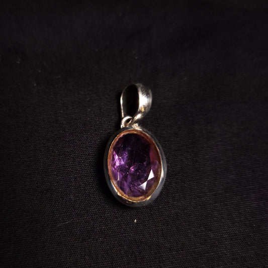 Faceted Amethyst Pendant