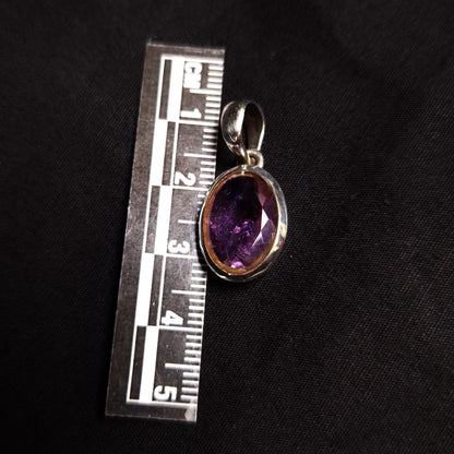 Faceted Amethyst Pendant