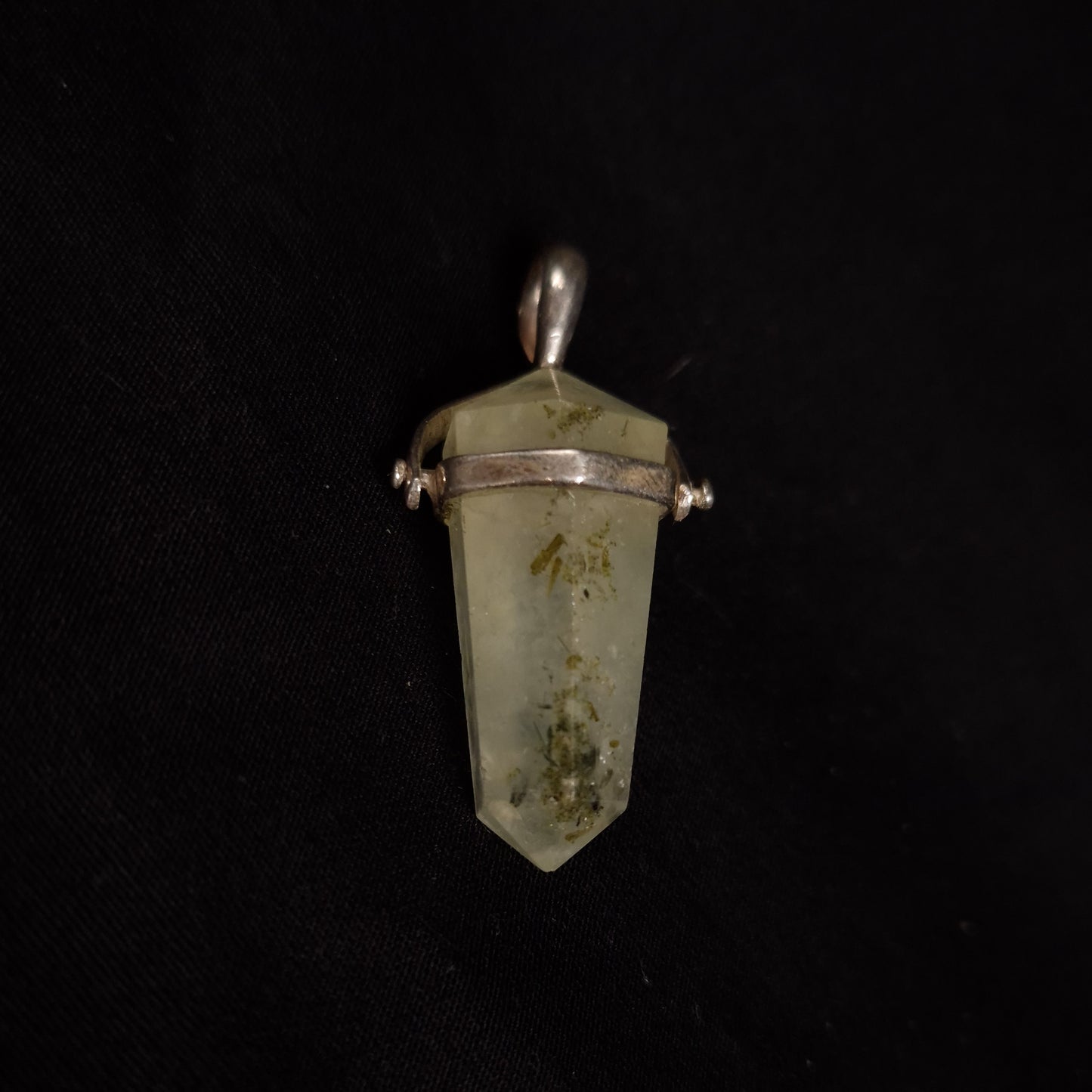 Prehnite Point Pendant