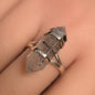 Tourmaline in Quartz DT Ring