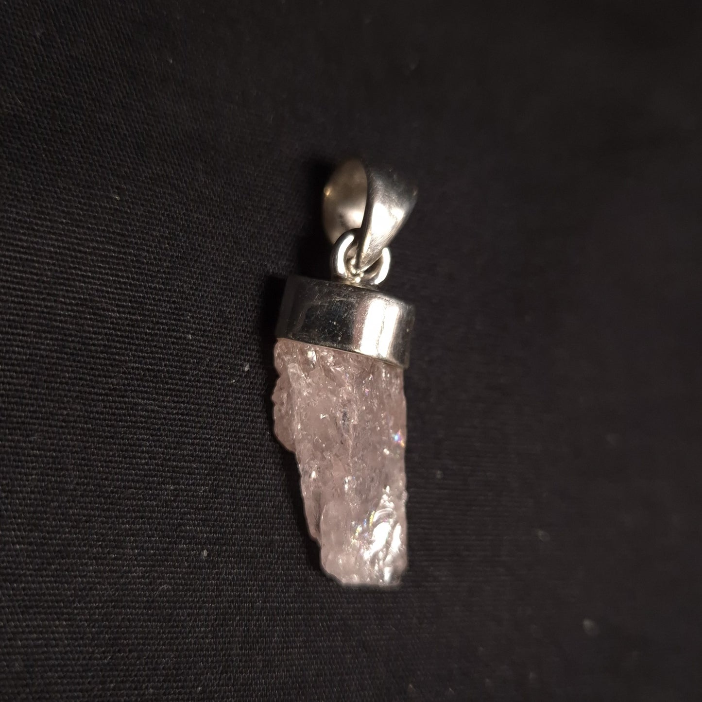 Raw Morganite Pendant